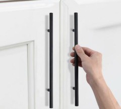 Brushed brass Drawer Pulls Bar Cabinet Handles Knobs Matte Black Dresser Pull