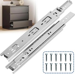 16 Inch Drawer Slides 1 Pairs (2Pcs) Heavy Duty Full Extension Ball Bearing,Side