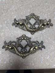 2 Bernhardt Victoria Drawer Pulls Handle Cabinet Furniture Hardware 6.5” (7)
