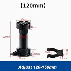 Black Cabinet Leveler Legs Adjustable Furniture Legs By kapson (4)