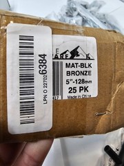 Box Of 25 Alpine Hardware Furniture Handles 5″ 128mm Solid Matte Black Bronze