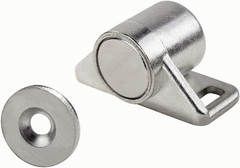 4 Pack Magnetic Cabinet Door Catch with Neodymium Magnet Cabinet Latch Magnetic