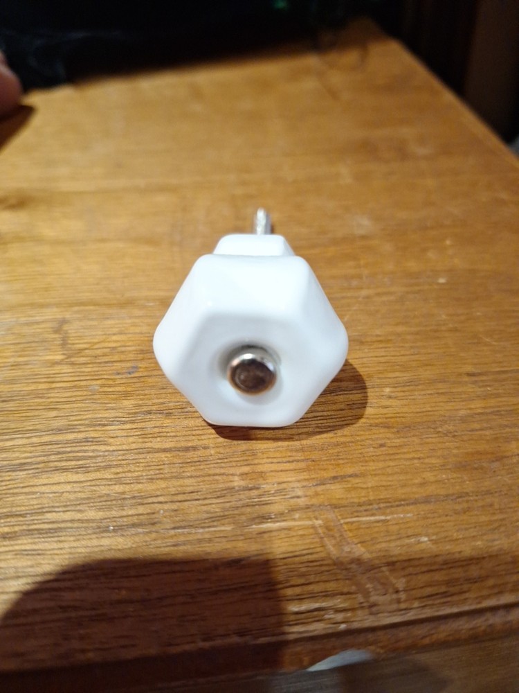 Vintage White Glass Drawer Pull – 33 Available
