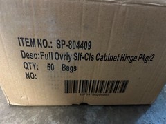 50 packs Full Overlay Self-Closing Concealed Hinge For Frameless Cabinets 804409