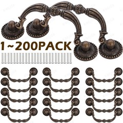 Vintage Dresser Drawer Pull Antique Bronze Cabinet Door Handle Knob Lot Lot