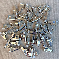 40-PACK ROK HARDWARE SCD103 SOFT CLOSE DAMPER W/SCREWS FOR CABINET DOORS NICKEL