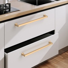 10 Pack 8.8 Inch Cabinet Handles – Champagne Bronze Cabinet Pulls for Kitchen…