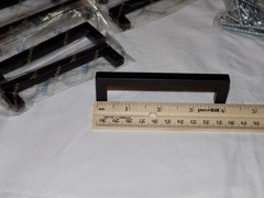 Lot of 10 New Ravinte 4″ Matte Black Metal Drawer Cabinet Pulls Handles