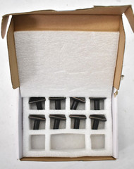 Lot of 8 Askano Round Shank Square Kitchen Cabinet Knobs Oil Rubbed Bronze
