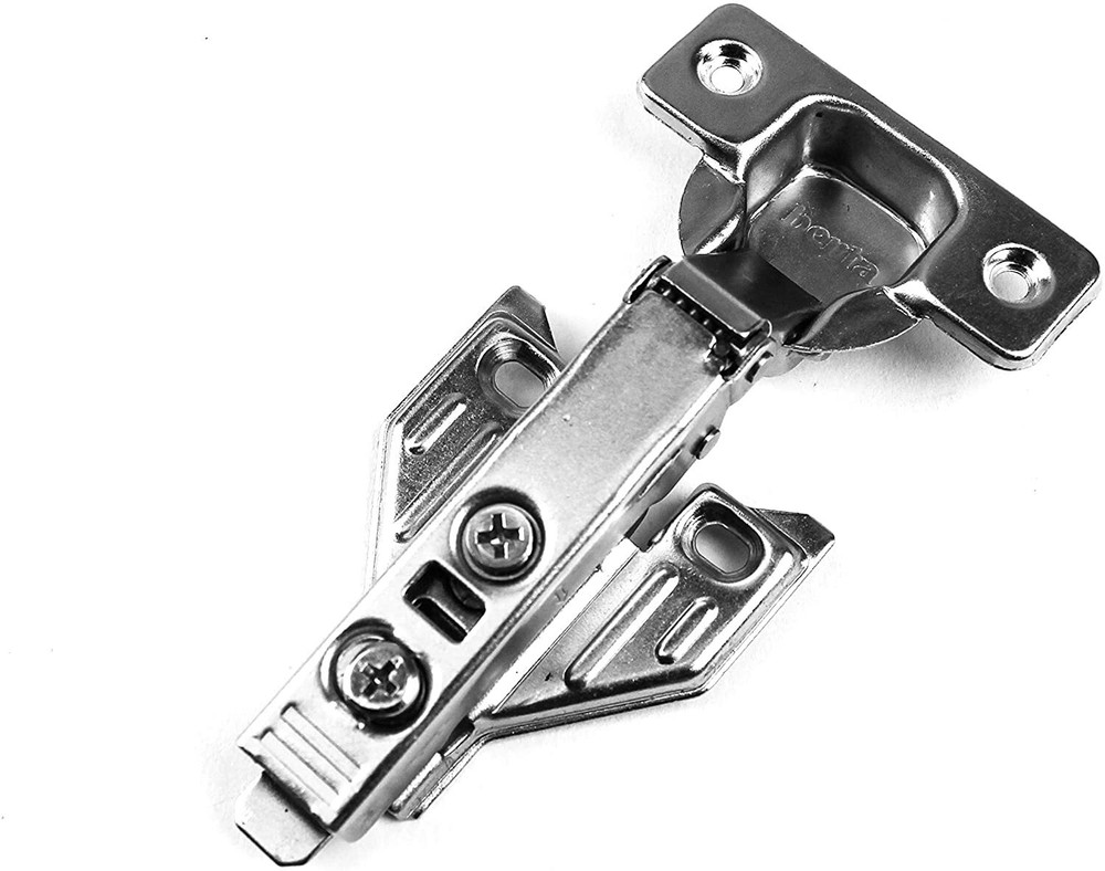 4 Pieces Full Overlay Face Frame Soft Closing Cabinet Hinges with Screws