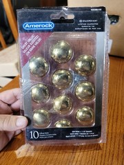 Amerock TEN53005G10 Cabinet Knob, 1-1/8 in Projection, Traditional, 1-1/4 in