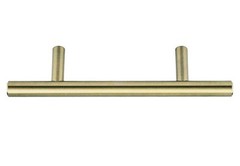 Amazon Basics Euro Bar Cabinet Handle (1/2-inch Diameter)5.38-inch Length – 25 P