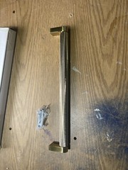 Sumner Street Hardware Kent Knurled 12 in. (305 mm) Satin Brass Appliance Pull