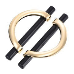 10 Pack Brushed Black Pulls Cabinet Door Handles 3.75 inch (96MM) Hole Centers