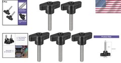 5Pcs T-Shaped Clamping Screw Knob, M6 x 35mm Rust-Proof Stainless Steel