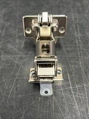 Blum Cabinet Hinge 70.655-01.01, Nickel, w/ 175H719-02.22 Clip-On Base Plate