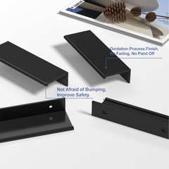 Peaha 10 Pack Black Cabinet Pulls Kitchen Hole Centers:3in(76mm),