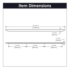 10 Pack Luxury Kitchen Cabinet Drawer Pulls Handles Aluminum 14-1/8 in. C-C