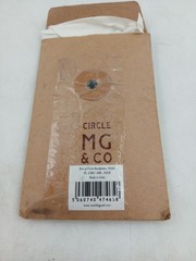 MG & Co Circle Backplates Pair Nickel Modern Decorative Door Hardware Set Of 2