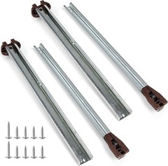 2 Packs 16″ Metal Drawer Slides Center Track, Replacement for Dresser & Cabinet