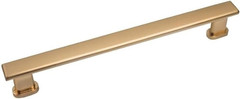 7 Inch Pulls, Pack of 2 Polished Gold – Manhattan Square Cabinet Pulls, Solid Zi