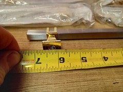 10 Pack Brushed Satin Nickel and Gold Cabinet Pulls 6.3 Inch(160MM) Hole Centers