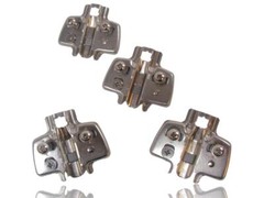 (4) Hettich Mounting Plates/ For Sensys & Intermat Hinges Cam Adjust Exp. Socket