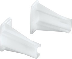 Prime-Line R 7240 Drawer Side Track Brackets, White Nylon (1 1 Pack,