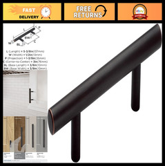 10 Pack 3″ Oil-Rubbed Bronze Drawer Pulls | Durable Carbon Steel Cabinet Handles