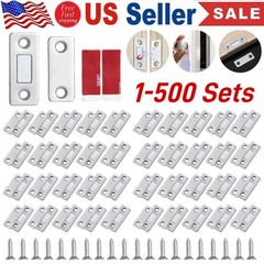 Strong Magnetic Door Closer Cabinet Catch Latch Cupboard Ultra Thin Closures LOT