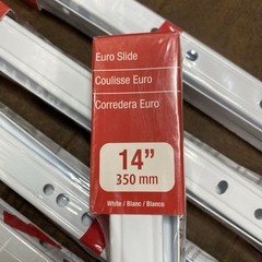 6 Pairs Full Extension 14” Drawer Slides 14” To 25” 3/4” Extension Holds 75Lbs
