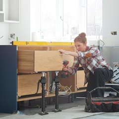 200 LB Capacity Heavy-Duty Cabinet Installation Jacks – Adjustable 15.75-23.6 in