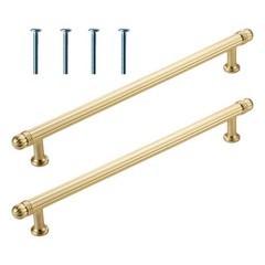 2pcs Brushed Gold Cabinet Handle Zinc Alloy Drawer Pull for Bedroom Furniture