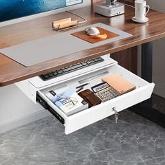18*14*6.9inch Drawer Storage Organizer With Lock, Iron Pull-out Drawer