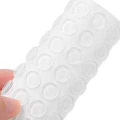 64pcs Cabinet Door Bumpers Clear Self Adhesive，0.5inch Diameter 12x2mm 64pcs