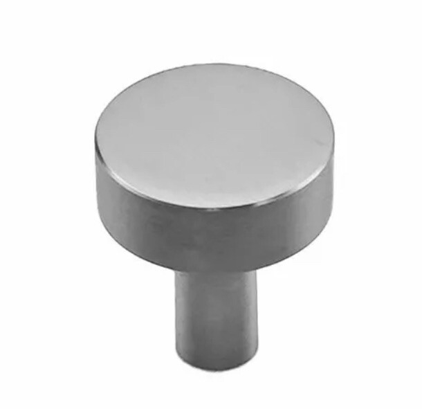 Lot of 14-Modern Solid Stainless Steel Round Cabinet Door HandlePull Knobs NEW