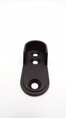 Pack of 6 ~ Screw-On Metal Oval Closet Rod End Support Mounting Bracket