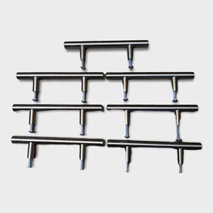 (7) 3″ Holes 5 1/4″ Length Cabinet Handle T Bar Door Drawer Pulls Solid Steel