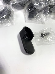 26-Richelieu Matte Black Oval Closet Rod End Supports 16mm Bracket US Seller!