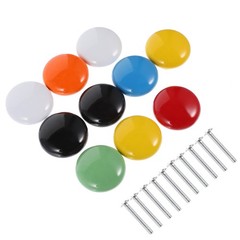10pcs Retro Handle Practical Cabinet Pull Handle Random Color Wardrobe Handle
