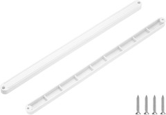 9 Inch Drawer Slides, 2 Pcs Plastic Guide Rails Side Mounted Rails with Mount…