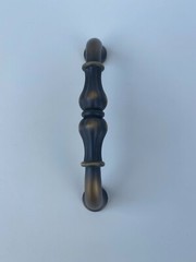 4 New Ant. Brass Satin Brass Door/Drw. Pull Cabinet, Furn. Hardware 818-96ABSB