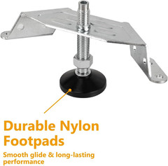 Corner Leveling Feet 8PK, Heavy Duty Adjustable Corner Bracket Levelers with Nyl