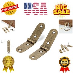 20 Pieces Antique Bronze Brass Mini Hinges Hardware for Wooden Jewelry Box,Je…