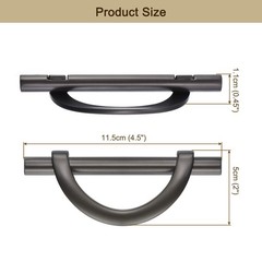10 Pack Brushed Grey Pulls Cabinet Door Handles 3.75 inch (96MM) Hole Centers