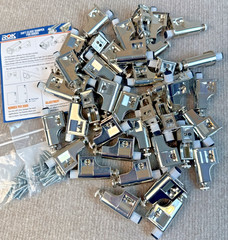 40-PACK ROK HARDWARE SCD103 SOFT CLOSE DAMPER W/SCREWS FOR CABINET DOORS NICKEL