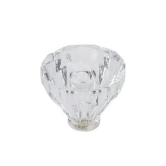 Meprotal 16 Pack 25 mm Crystal Clear Acrylic Dresser Knobs Diamond-Shaped Dra…