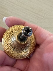 Edgar Berebi Gold-Tone Belmont Pulls 1 1/8”