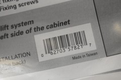 Onward Pneumatic Lift System Silver Cabinet Door Hardware 2 Pack 57812105VST