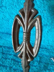 Vintage 50’s 60’s Ornate Brass Gold 7 1/4 in. Drawer Pull Handle